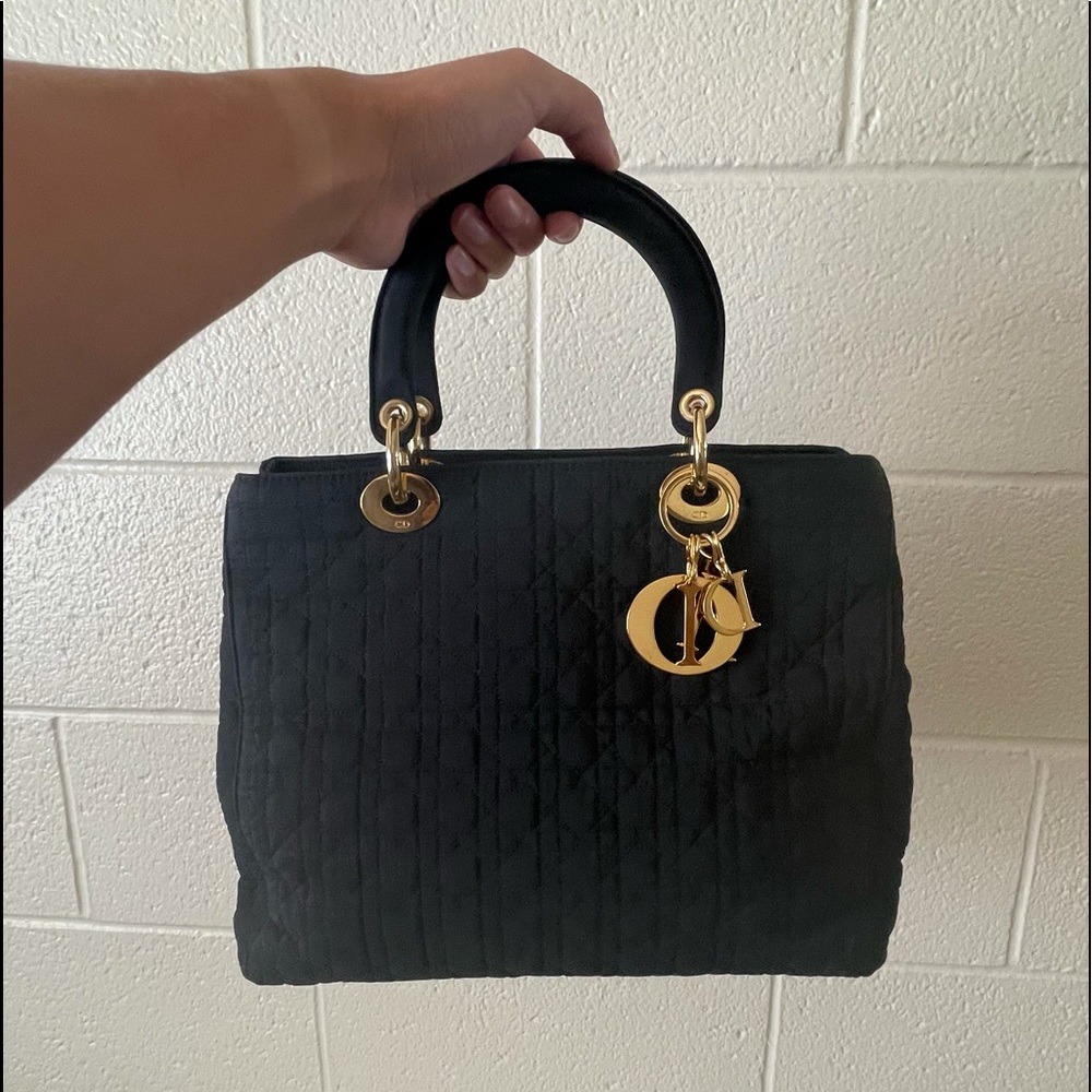 Authentic Lady Dior Double Zip